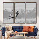 Elk Wildlife Wall Art Canvas Print – Framed Mountain Elk Art by MyGreatCanvas | Canvas Wall Art Prints | Photo Prints & Wall Decor