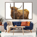 Highland Cow Wall Art Canvas Print – Framed Farmhouse Rustic by MyGreatCanvas | Canvas Wall Art Prints | Photo Prints & Wall Decor