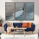 Ocean Waves Wall Art Canvas Print – Framed Coastal Serenity