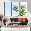 Palm Trees Wall Art Canvas Print – Framed Tropical Coastal