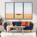 Bison Grassland Wall Art – Framed Minimal Nature Canvas by MyGreatCanvas | Canvas Wall Art Prints | Photo Prints & Wall Decor