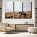 Cowboy Wall Art Canvas Print – Framed Western Rustic Ranch