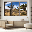 Joshua Tree Desert Wall Art Canvas Print – Framed