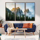Wilderness Wall Art Canvas Print – Misty Forest Nature