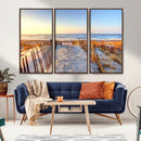 Ocean Sunset Wall Art Canvas Print – Nautical Beach