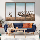 Elk Herd Wall Art Canvas Print – Framed Wildlife Photography