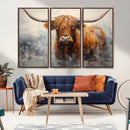 Scottish Highland Wall Art Canvas Print, Framed Longhorn Art by MyGreatCanvas | Canvas Wall Art Prints | Photo Prints & Wall Decor