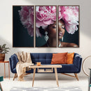 Black Beauty Petal Crown Wall Art Canvas Print – Floral by MyGreatCanvas | Canvas Wall Art Prints | Photo Prints & Wall Decor