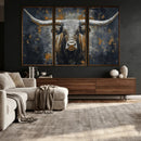 Rustic Bull Wall Art Canvas Print, Longhorn Wall Decor for by MyGreatCanvas | Canvas Wall Art Prints | Photo Prints & Wall Decor
