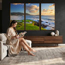 Pebble Beach Golf Links Wall Art Canvas Print – Iconic