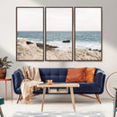 Coastal Ocean View Wall Art Canvas Print – Serene Rocky by MyGreatCanvas | Canvas Wall Art Prints | Photo Prints & Wall Decor