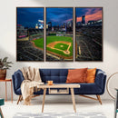 Target Field Wall Art Canvas Print – Baseball Stadium Scene, by MyGreatCanvas | Canvas Wall Art Prints | Photo Prints & Wall Decor