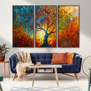 Yggdrasil Tree of Life Mosaic Stained Glass Wall Art, Tree