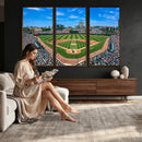 Wrigley Field Baseball Stadium Canvas Wall Art – Packed