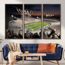 Epic Night Football Stadium Wall Art Canvas Print, Fireworks by MyGreatCanvas | Canvas Wall Art Prints | Photo Prints & Wall Decor