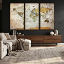 Personalized World Map Canvas Print – Colorful Watercolor by MyGreatCanvas | Canvas Wall Art Prints | Photo Prints & Wall Decor