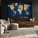 World Map Canvas Print – Framed Travel Map Wall Art for by MyGreatCanvas | Canvas Wall Art Prints | Photo Prints & Wall Decor