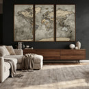 World Map Canvas Print – Detailed Map of the World Wall Art