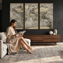 World Map Canvas Print – Detailed Map of the World Wall Art