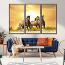 Wild Horses Wall Art Canvas Print – Framed Galloping Herd by MyGreatCanvas | Canvas Wall Art Prints | Photo Prints & Wall Decor