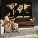 Extra Large World Map Canvas Print – Detailed Map Classic