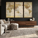 World Map Canvas Print – Detailed Map of the World Wall Art by MyGreatCanvas | Canvas Wall Art Prints | Photo Prints & Wall Decor