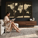 World Map Canvas Print – Framed World Map Wall Art for