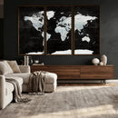 World Map Canvas Print – Framed Push Pin Wall Art, Color by MyGreatCanvas | Canvas Wall Art Prints | Photo Prints & Wall Decor