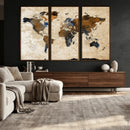 World Map Canvas Print – Framed Travel Map Wall Art for by MyGreatCanvas | Canvas Wall Art Prints | Photo Prints & Wall Decor