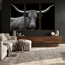 Texas Longhorn Bull Wall Art Canvas Print, Cow Portrait Wall by MyGreatCanvas | Canvas Wall Art Prints | Photo Prints & Wall Decor