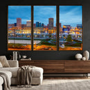 Baltimore Skyline Wall Art Canvas Print, Baltimore Downtown by MyGreatCanvas | Canvas Wall Art Prints | Photo Prints & Wall Decor