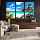 Barbados Beach Wall Art Canvas Print, Palm Tree Ocean by MyGreatCanvas | Canvas Wall Art Prints | Photo Prints & Wall Decor