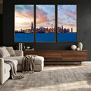 Chicago Wall Art Canvas Print - Chicago City Downtown Night by MyGreatCanvas | Canvas Wall Art Prints | Photo Prints & Wall Decor