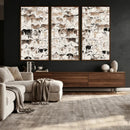 Abstract Texas Cow Canvas Print for Cabin and Western Home by MyGreatCanvas | Canvas Wall Art Prints | Photo Prints & Wall Decor