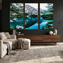 Alpine Mountain Lake Wall Art Canvas Print – Turquoise by MyGreatCanvas | Canvas Wall Art Prints | Photo Prints & Wall Decor