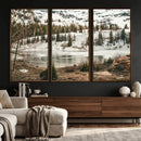 Snowy Mountain Landscape Wall Art Canvas Print, Alpine Pine by MyGreatCanvas | Canvas Wall Art Prints | Photo Prints & Wall Decor