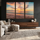 Sunset Beach Wall Art Canvas Print – Soft Coastal by MyGreatCanvas | Canvas Wall Art Prints | Photo Prints & Wall Decor