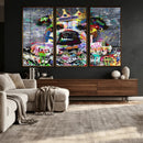 Graffiti Dog Wall Art Decor for Teen Bedroom - Abstract by MyGreatCanvas | Canvas Wall Art Prints | Photo Prints & Wall Decor