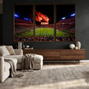 Auburn Stadium Wall Art Canvas Print, College Football Night by MyGreatCanvas | Canvas Wall Art Prints | Photo Prints & Wall Decor