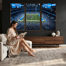 Detroit Lions Stadium Wall Art Canvas Print, Football Field