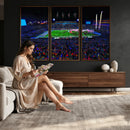 Ole Miss Rebels Vaught Hemingway Stadium Wall Art Canvas