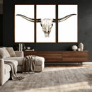 Longhorn Skull Wall Art Canvas Print – Rustic Western by MyGreatCanvas | Canvas Wall Art Prints | Photo Prints & Wall Decor
