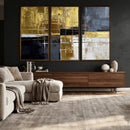 Gold Navy Abstract Wall Art Canvas Print, Modern Luxury by MyGreatCanvas | Canvas Wall Art Prints | Photo Prints & Wall Decor