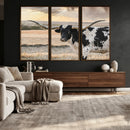 Texas Longhorn Bull Rustic Wall Art Canvas Print by MyGreatCanvas | Canvas Wall Art Prints | Photo Prints & Wall Decor