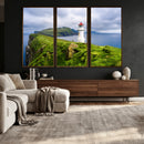 Cliffside Lighthouse Wall Art Canvas Print – Coastal by MyGreatCanvas | Canvas Wall Art Prints | Photo Prints & Wall Decor