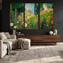 Gustav Klimt Boho Mountain Landscape Large Wall Art, by MyGreatCanvas | Canvas Wall Art Prints | Photo Prints & Wall Decor