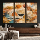 Geometric Boho Abstract Wall Art Canvas Print, Orange Blue by MyGreatCanvas | Canvas Wall Art Prints | Photo Prints & Wall Decor