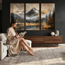 Mountain Lake Canvas Wall Art — Rustic Forest Landscape by MyGreatCanvas | Canvas Wall Art Prints | Photo Prints & Wall Decor