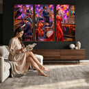 Jazz Band Canvas Wall Art — Jazz Club Singer Saxophone Print by MyGreatCanvas | Canvas Wall Art Prints | Photo Prints & Wall Decor