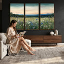 Wildflower Meadow Oil Painting Canvas — Daisy Lavender by MyGreatCanvas | Canvas Wall Art Prints | Photo Prints & Wall Decor